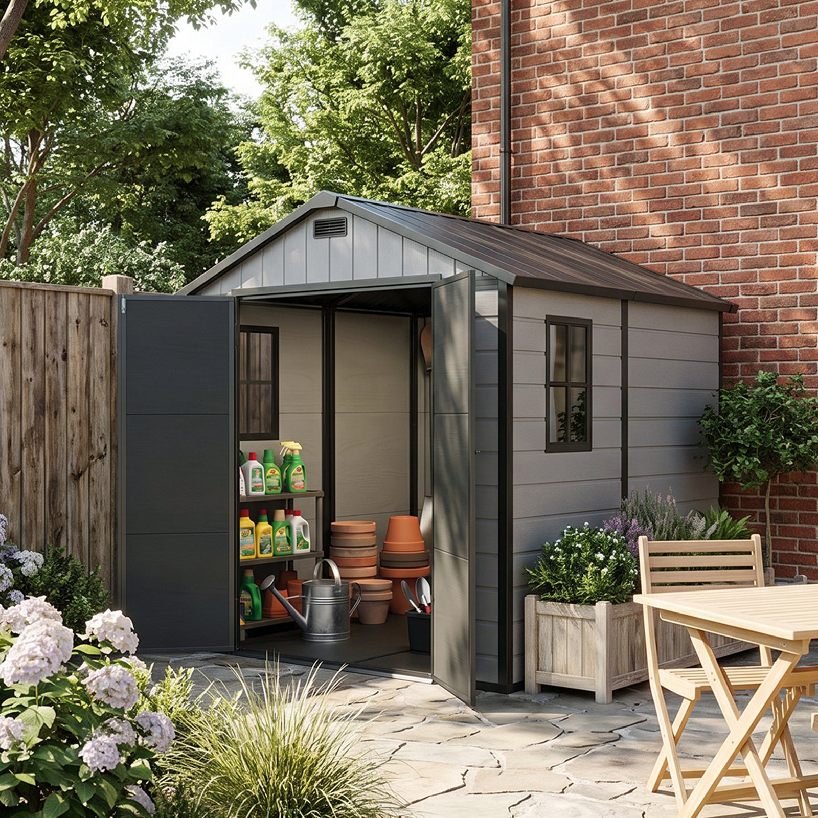 Breeins 7x8 Ft Large Garden Storage Shed