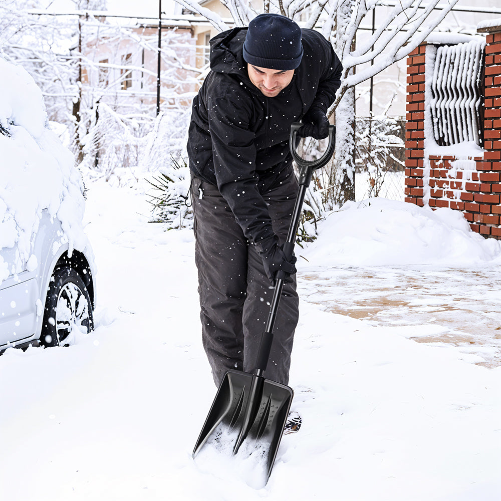Portable Snow Shovel With D-shape Handle