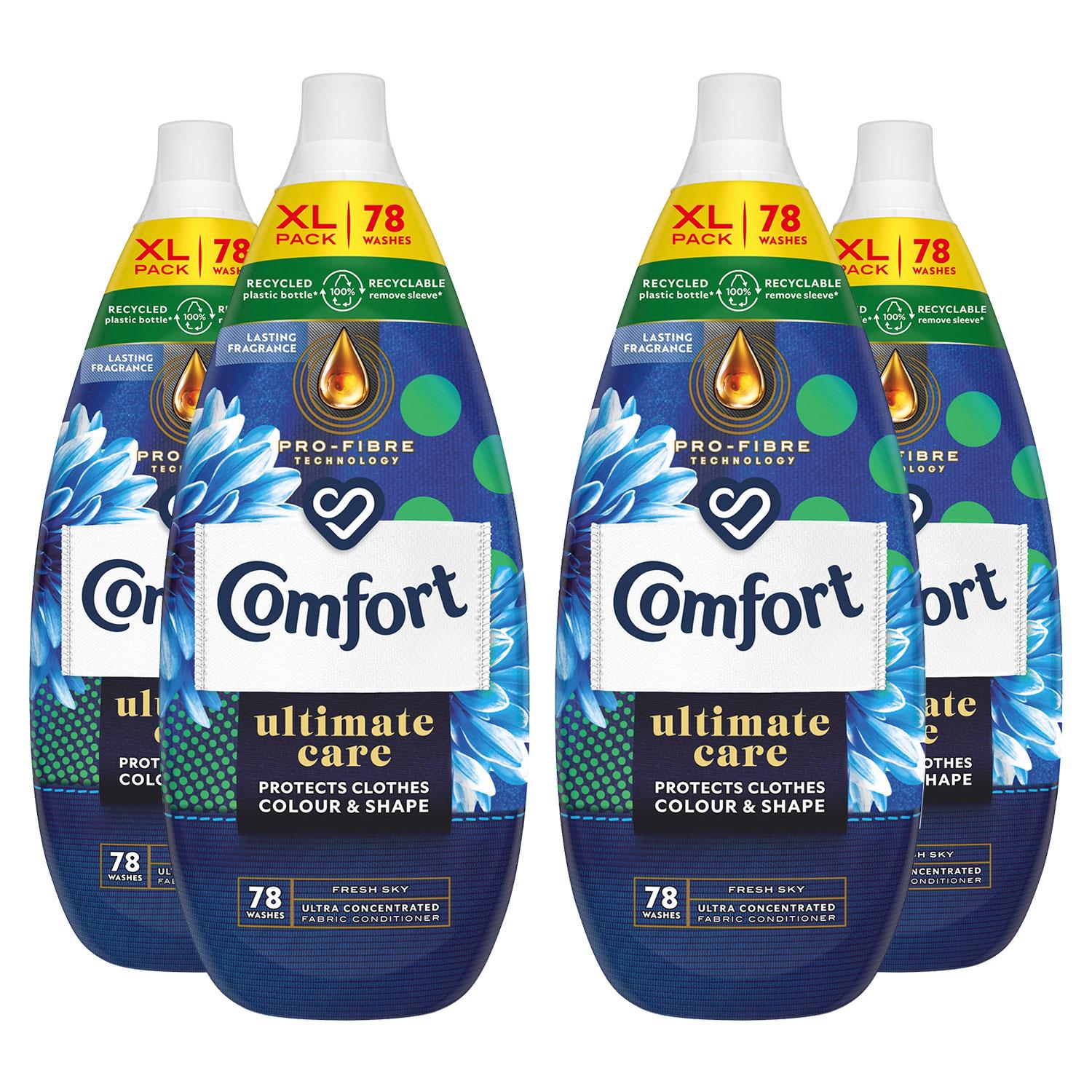 Ultimate Care Concentrated Fabric Conditioner Fresh Sky 1.18l, 78w | Set of 4