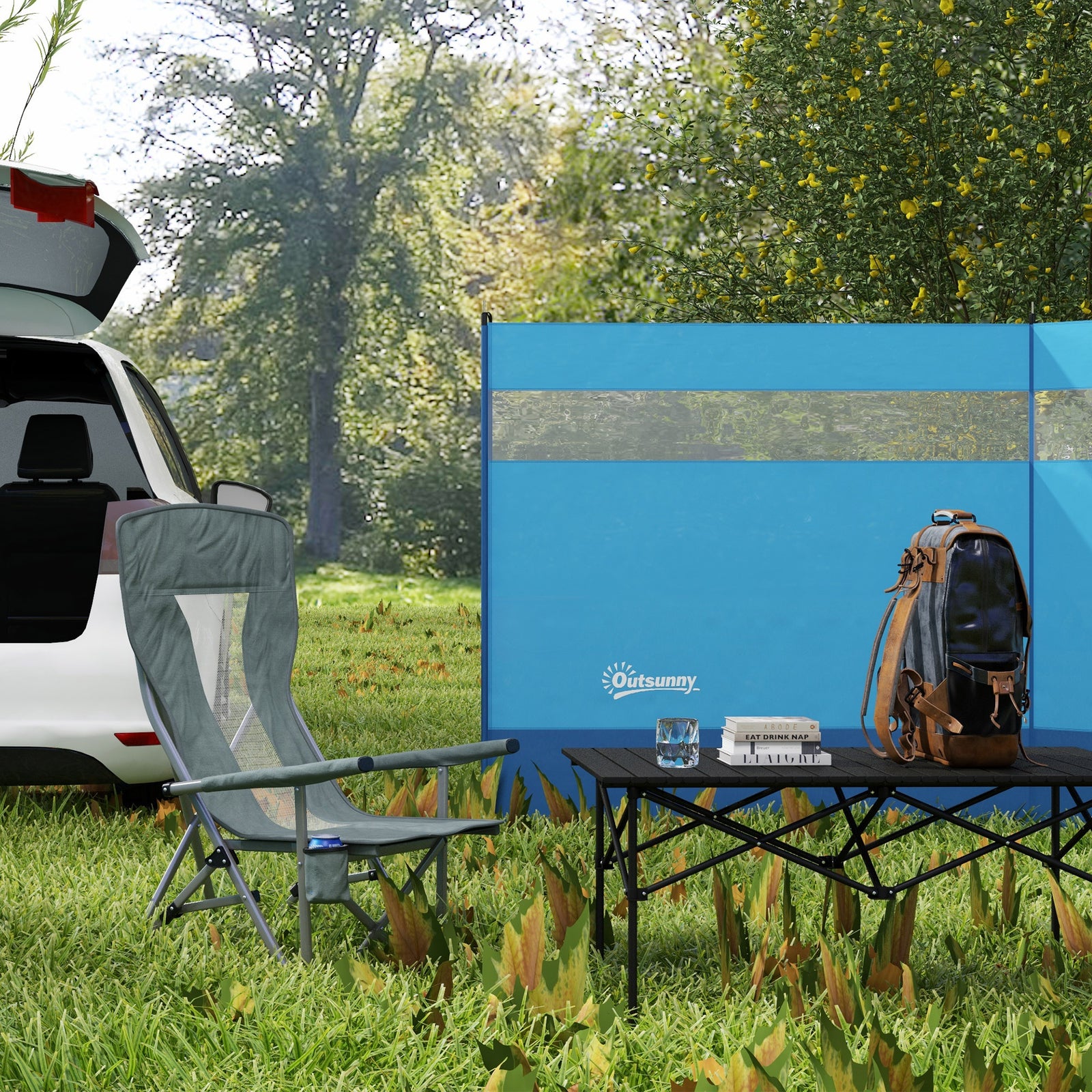 Folding Camping Chair Heavy Duty Back Camp Fishing Chair
