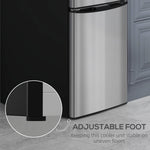 88l Small Fridge Freezer With 5-setting Thermostat, Inner Light | Silver