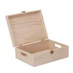 Unvarnished Wooden Bottle Carrier Box | Medium | Brown