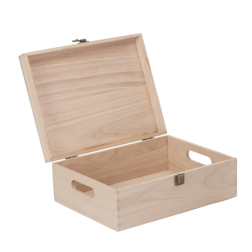 Unvarnished Wooden Bottle Carrier Box | Medium | Brown