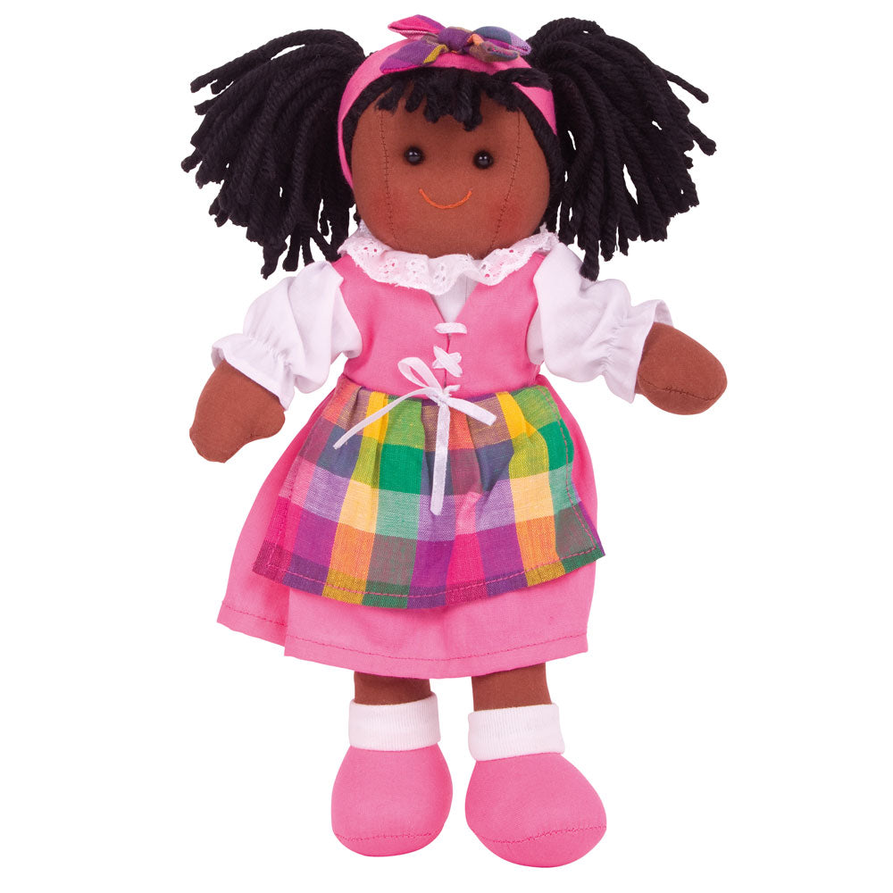 Bigjigs Toys Jess - Small Soft Plush Ragdoll, 28cm Tall
