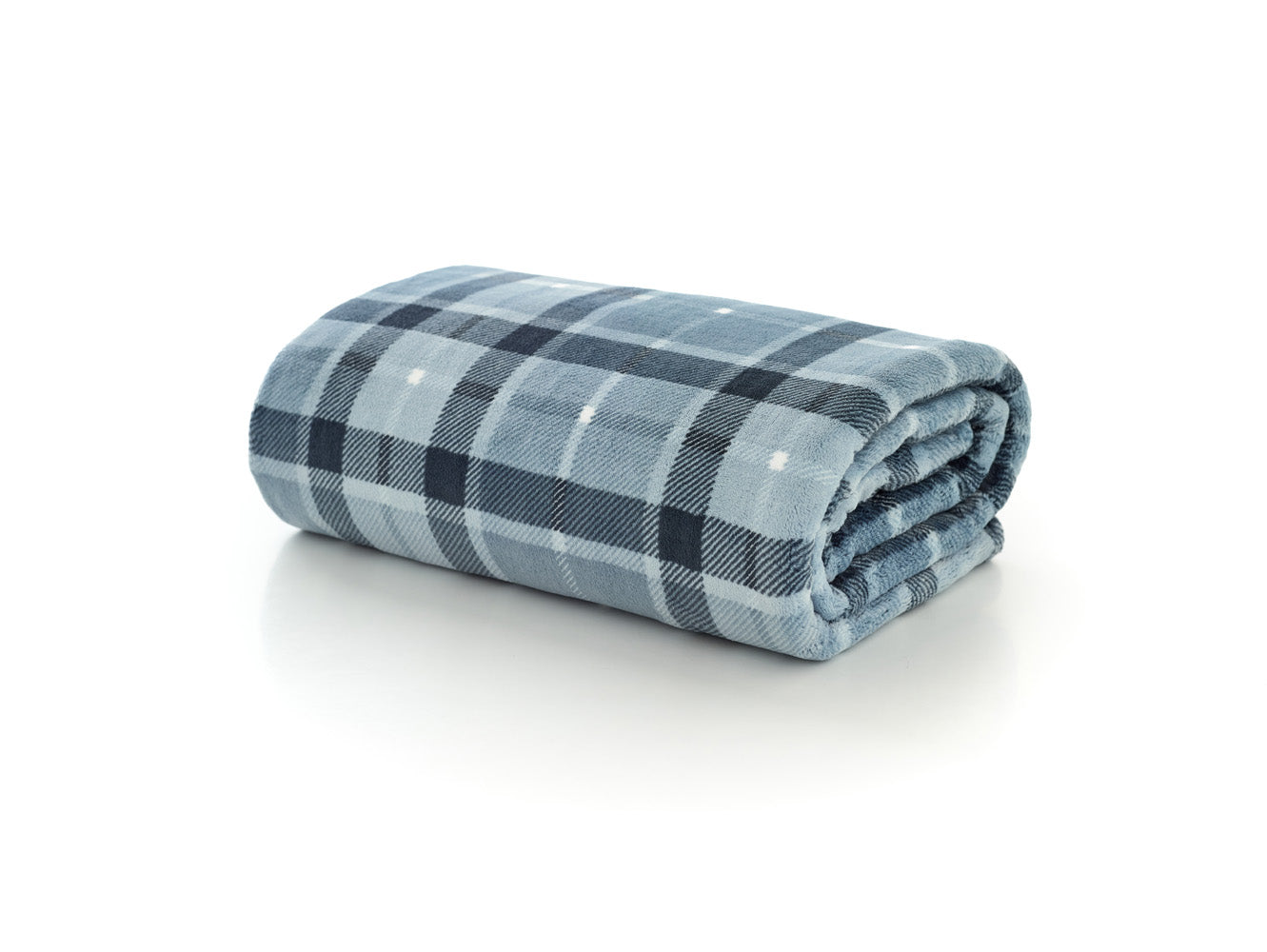 Pheasant Check Throw Navy – 140x180cm Plush Blanket | 140cm x 180cm | Navy Blue