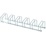 Bike Rack Floor Stand 6 Racks | Silver