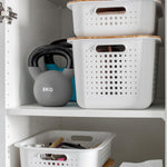 Lightweight & Durable Basket Recycled 20 Storage Box 13l, White