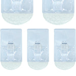 St Helens Assorted Self Adhesive Reusable Square Shaped Plastic Hooks (pack Of 9)