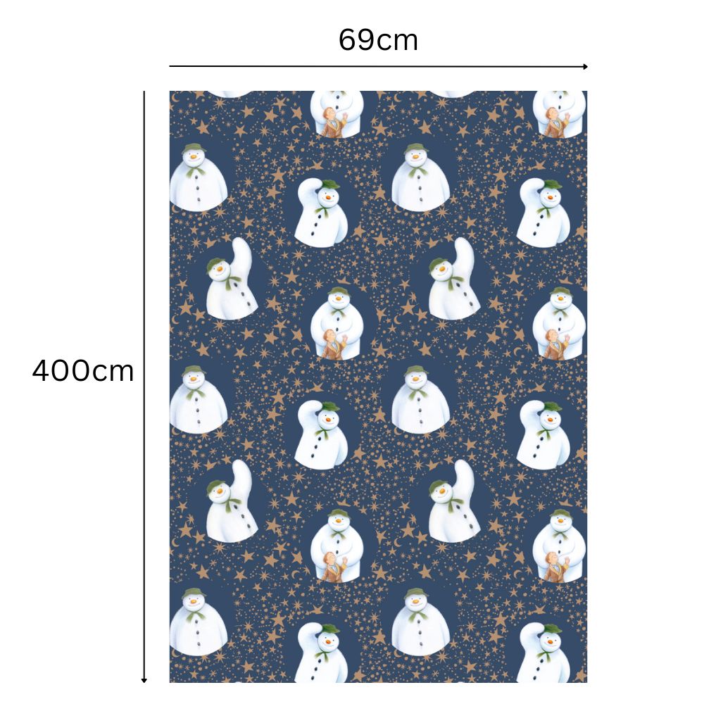 The Snowman Christmas 4m Roll Wrapping Paper Official Product