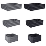 Galvanized Steel Raised Garden Bed Planter Box | Medium | Grey