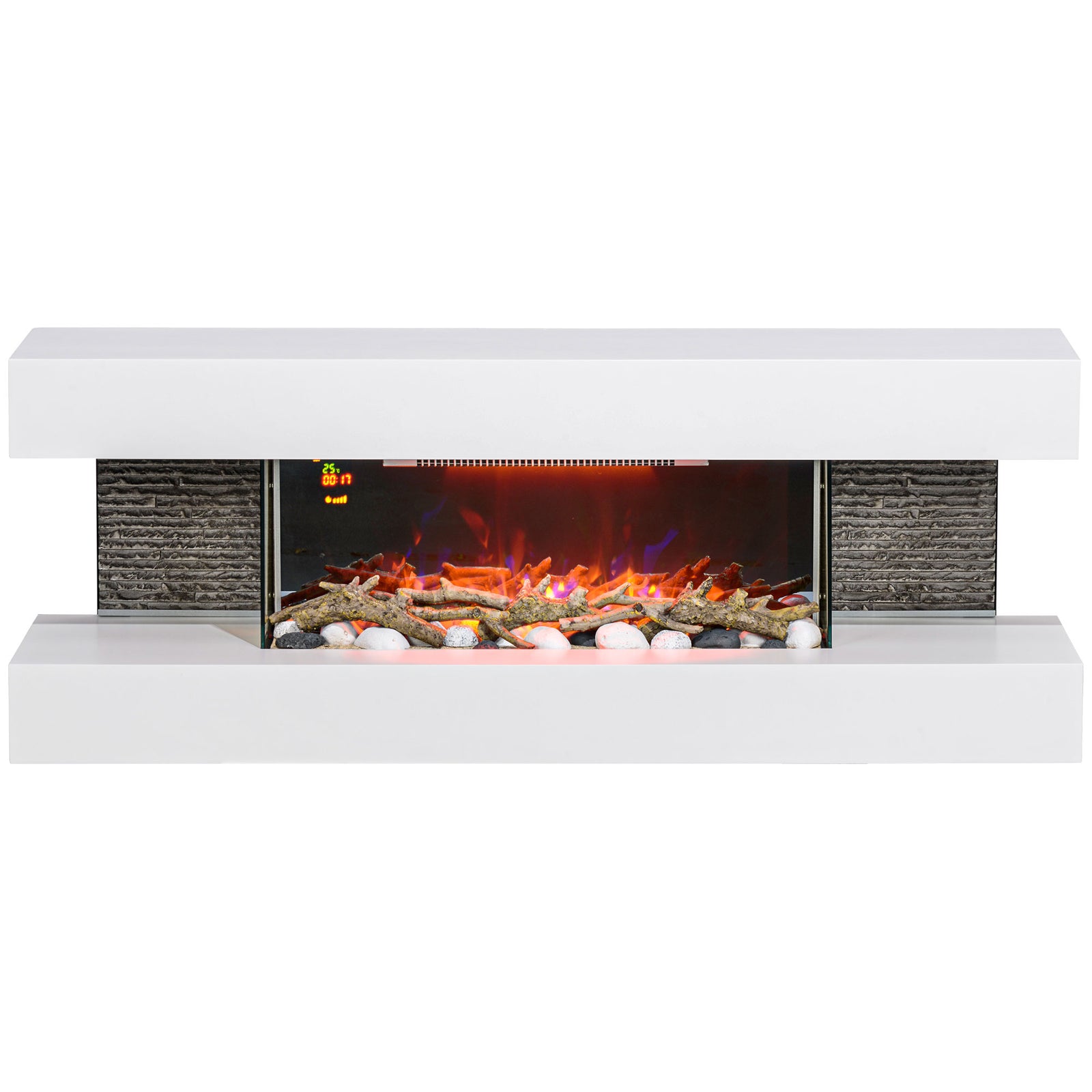 2000w Wall Mounted Electric Fireplace Freestanding