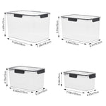 Stackable Clear Fridge Organisers Storage Boxes | Set-of-4
