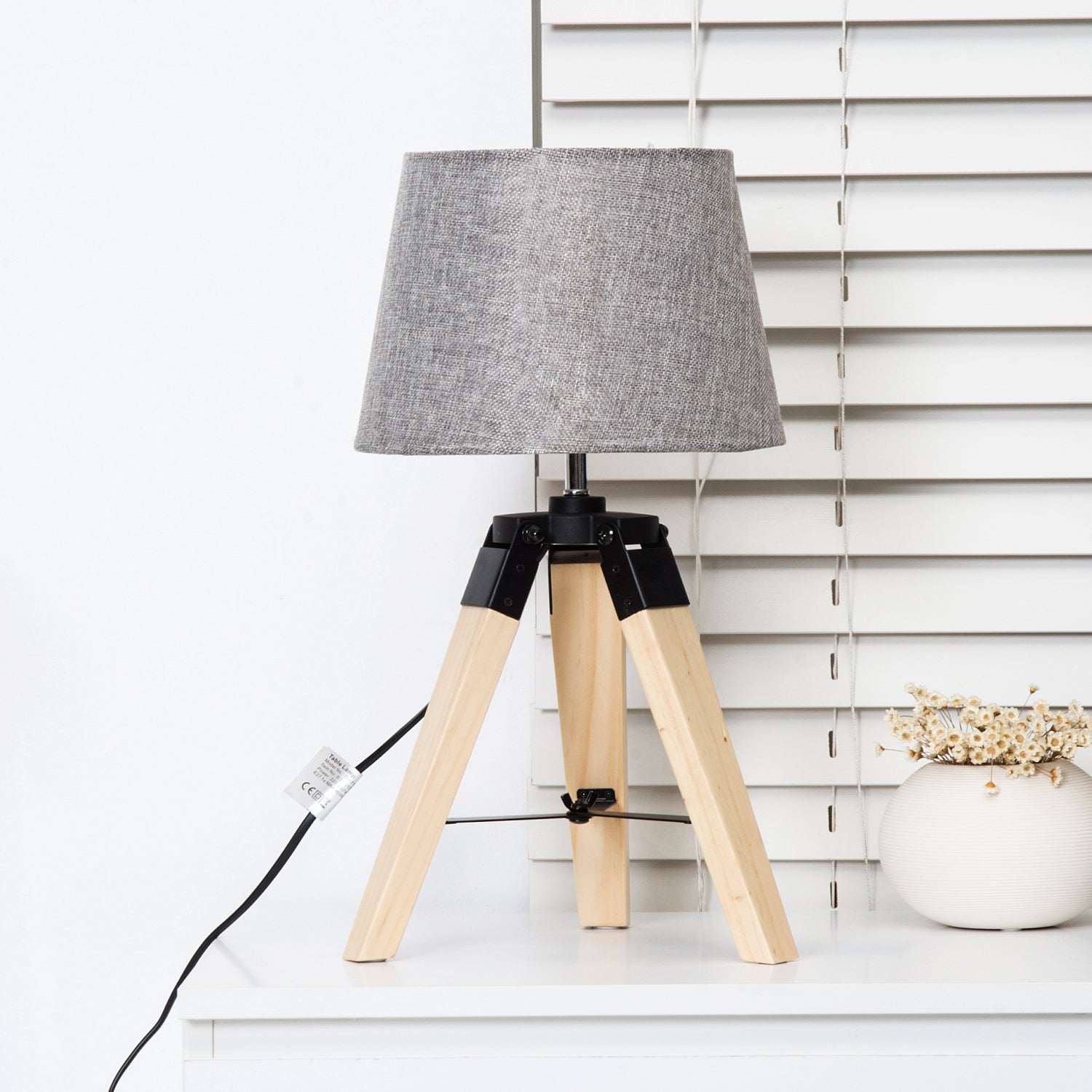 Tripod Table Lamp Living Room Night Lighting Bedside Desk