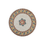 Rural Style Mosaic Round Patio Table - 60cm Dia X 70 Cm H