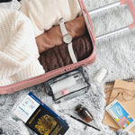 55x40x20cm Lightweight Luggage Overhead Cabin Hard Shell Cabin Suitcase 60+ Airlines Approved - Carry On Case - 4 Wheels | Cabin | Rose Gold