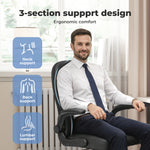Ergonomic Office Computer Chair Pu Leather Swivel Recliner With Flip-up Armrests | Black