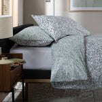 Elsie Cotton Printed Duvet Cover Set | Double | Green