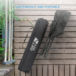 Premium Camping Chair - Thick Padded Folding Chair For Adults With Magazine Pocket, Cup Holder & Carry Bag - Lightweight 3kg - Heavy Duty Foldable Picnic Chair | Single | Jet Black