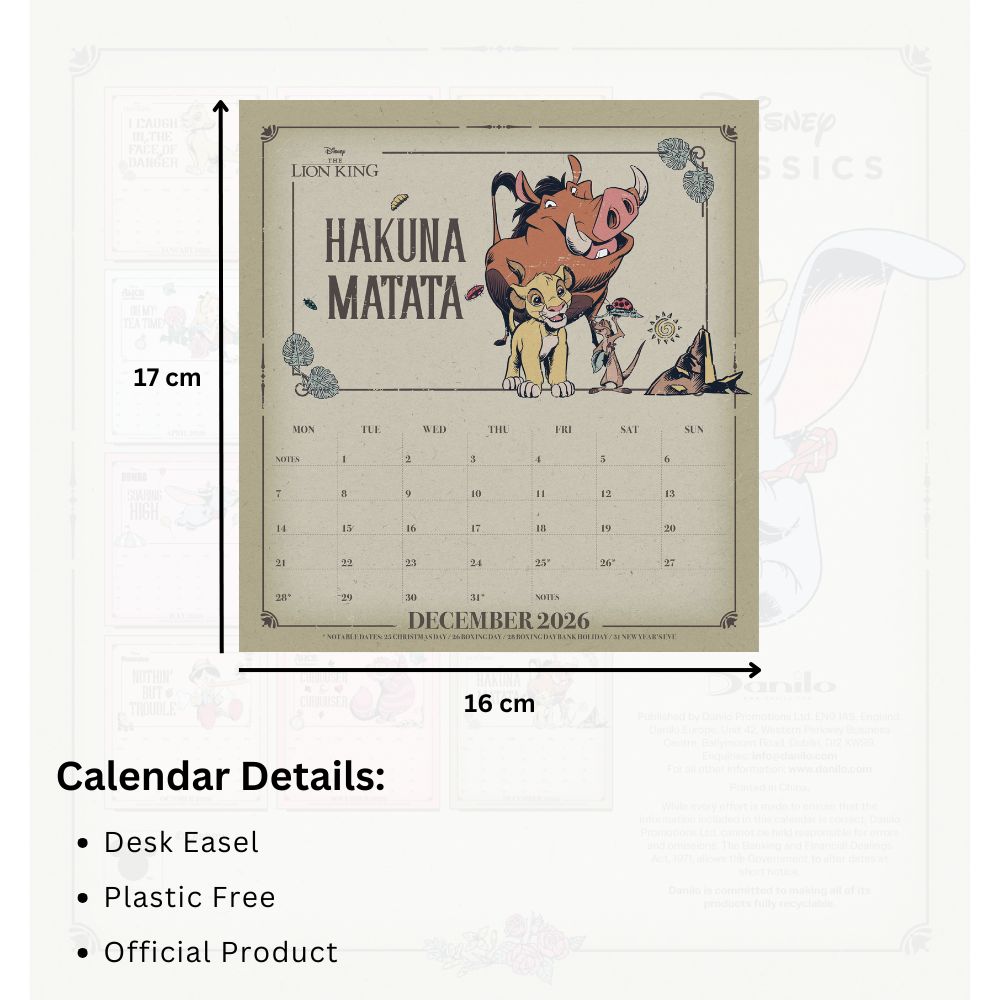 Heritage 2026 Desk Easel Calendar Official Product