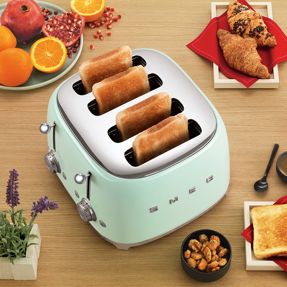 Tsf03 Retro 4-slice Toaster | Green