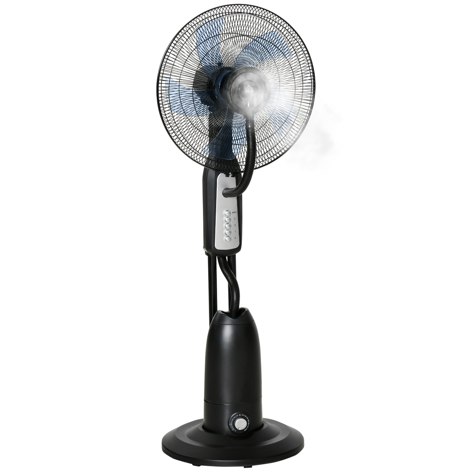 18" Pedestal Fan With Water Mist Spray, 2.8l Tank