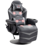Massage Recliner Chair With Remote, Pu Leather Recliner