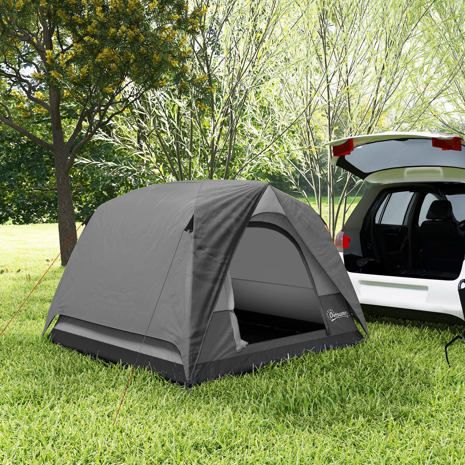 3-4 Person Camping Tent, Waterproof Tent | Dark Grey