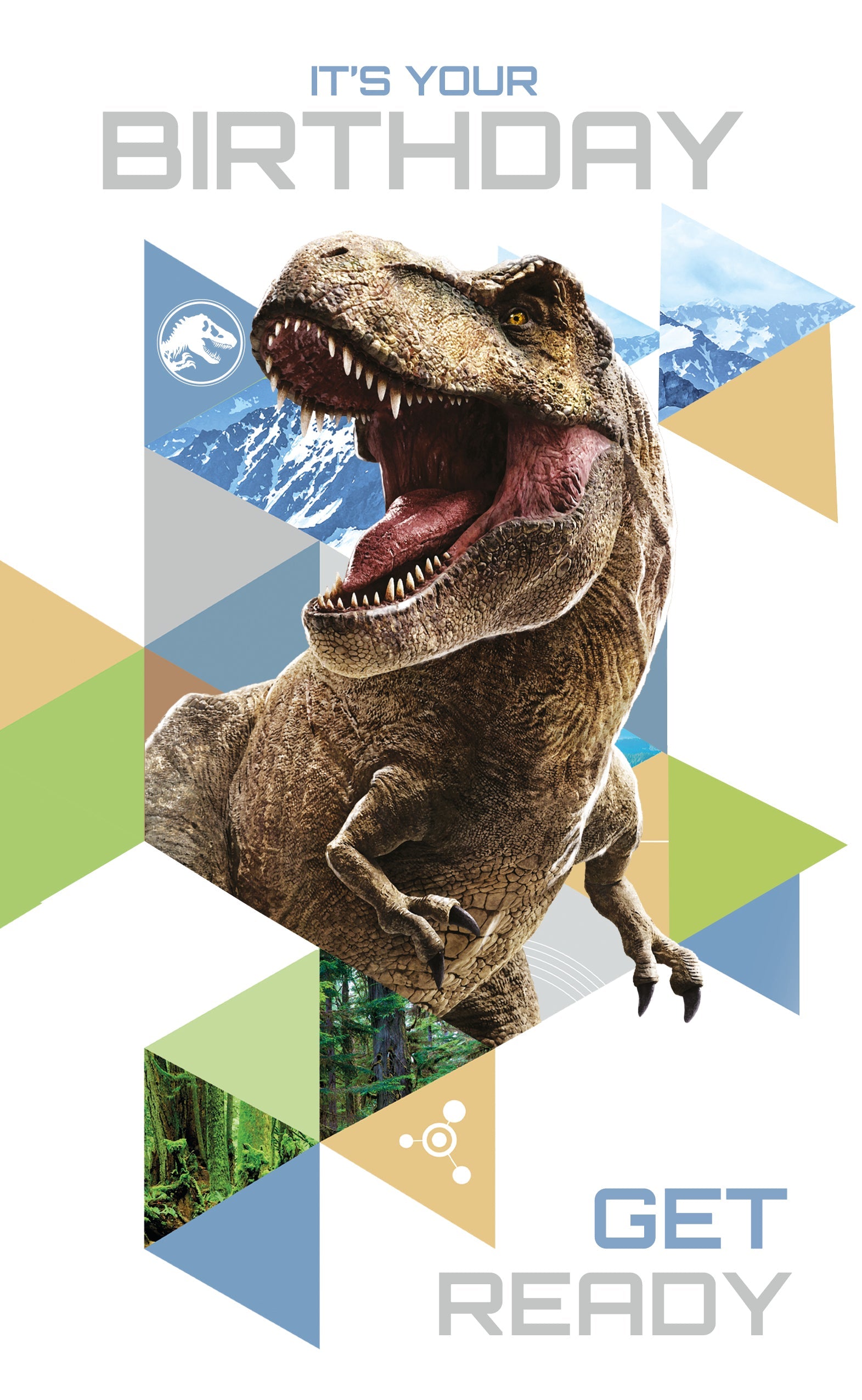Jurassic World Dinosaur Birthday Card Official Product