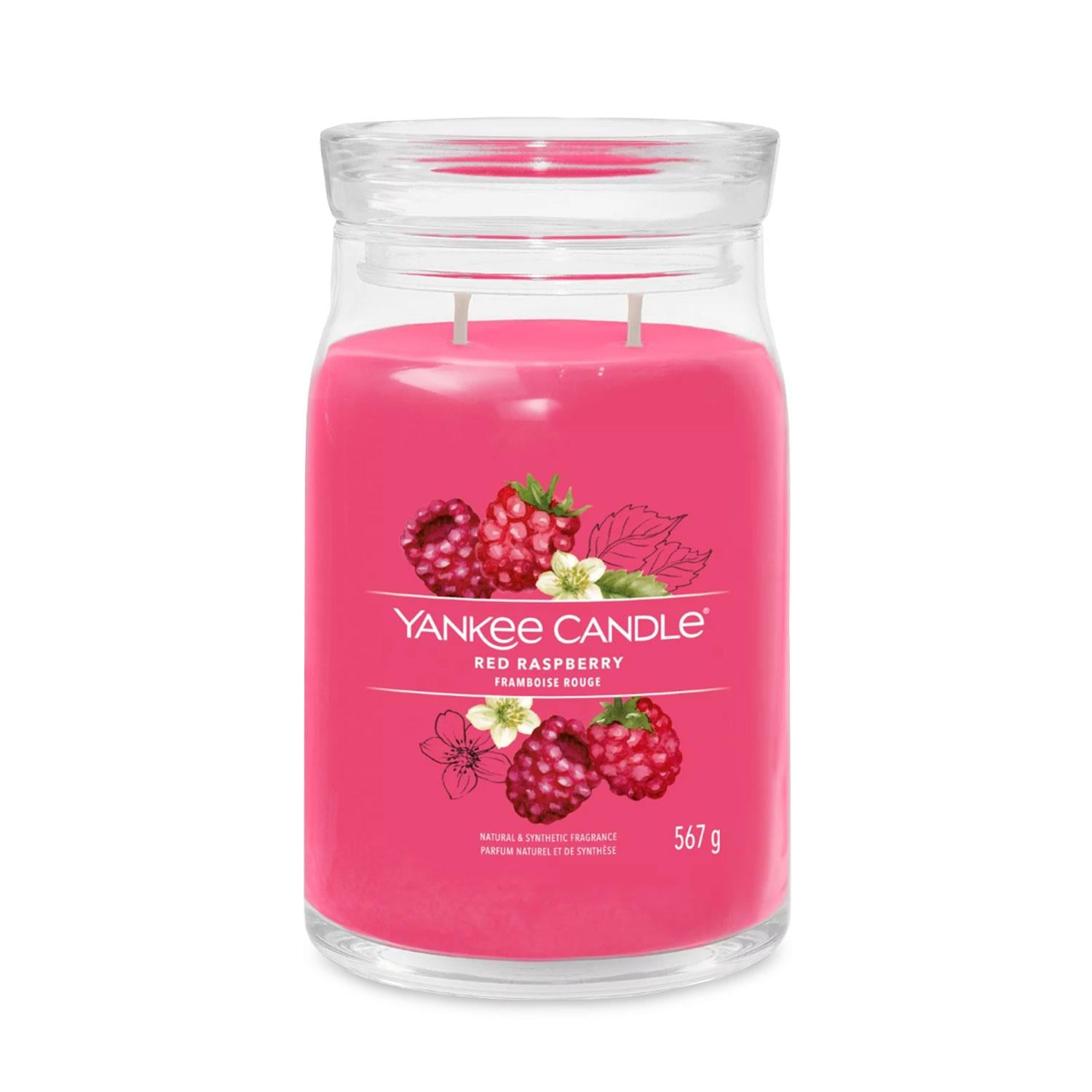 Yankee Candle Signature Large Jar Scented Candle - Red Raspberry, 567g