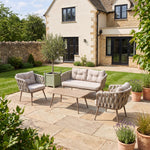 Hartley 4 Seater Garden Lounge Set With Coffee Table | Beige