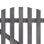 Rustic Wooden Garden Gate With Arched Top Weathered Gray Finish | Large | Grey