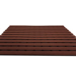 Non-slip Pvc Duckboard Shower Mat  - 61cm X 43cm | Brown