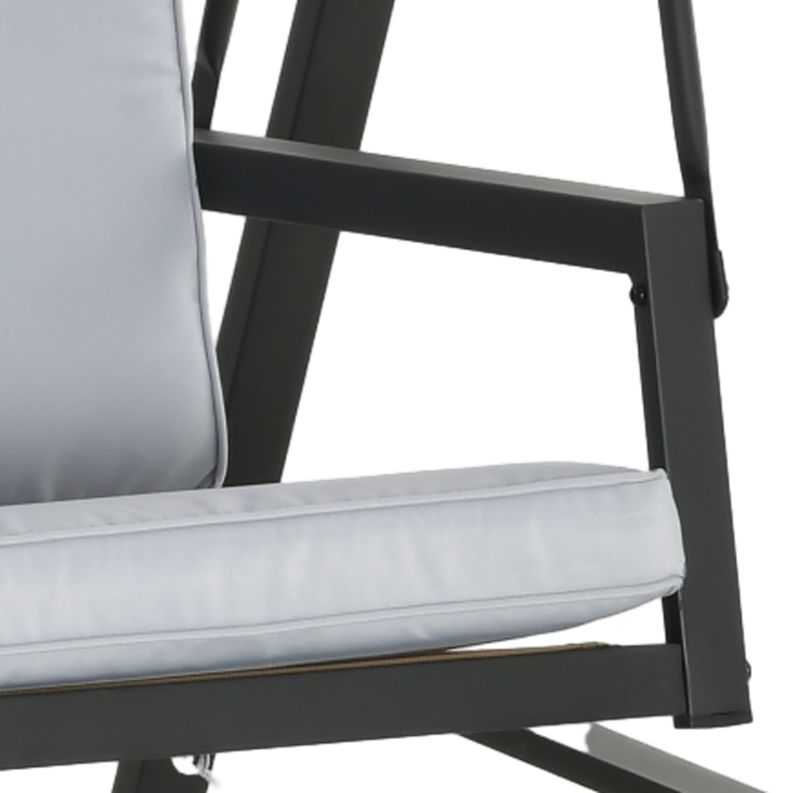 3 Seater Garden Swing Chair W/ Adjustable Canopy And Cushion | Grey