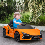 Lamborghini Revuelto Licensed Ride On Car W/ Suspension | Orange