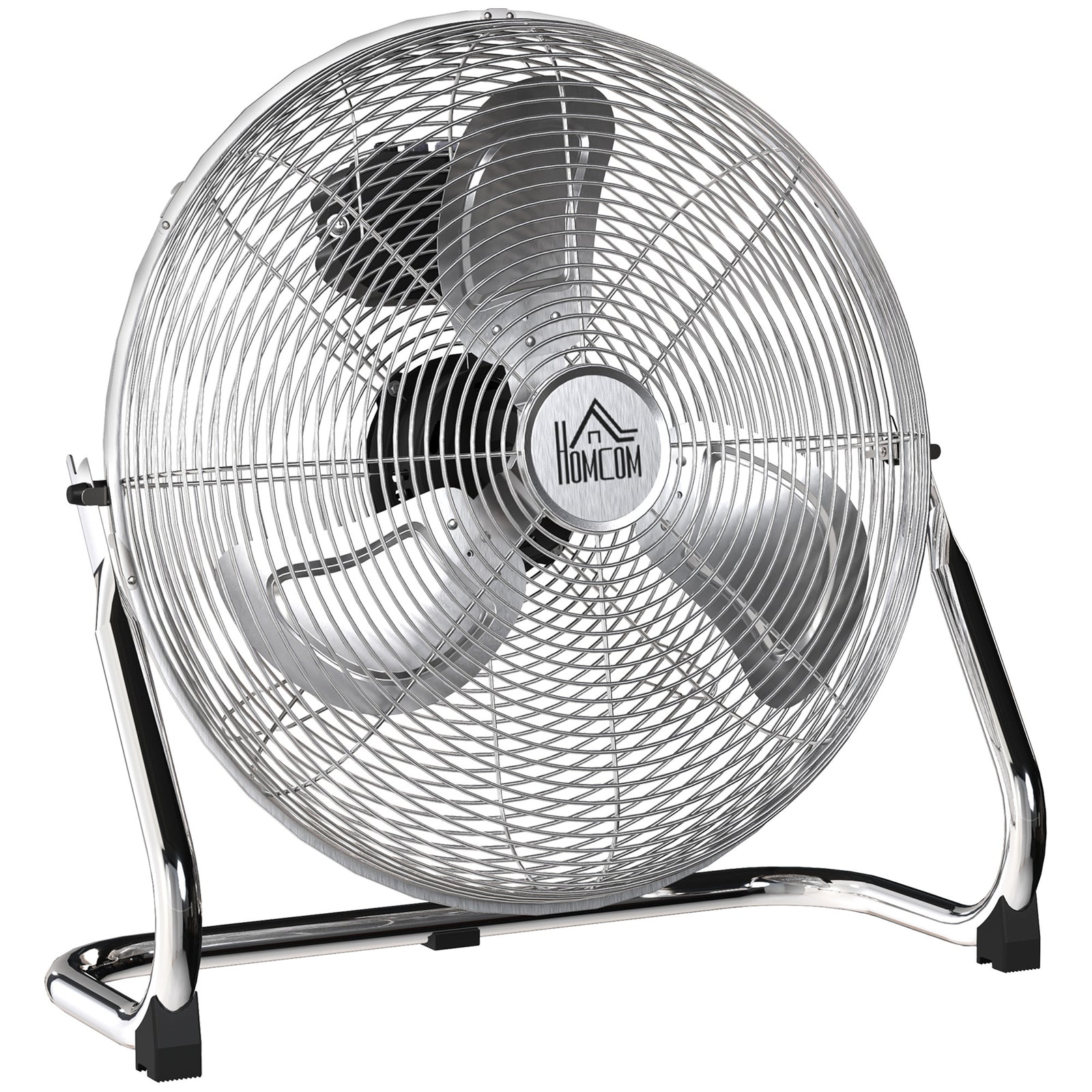 Metal Floor Fan With 3 Speeds & Adjustable Tilt