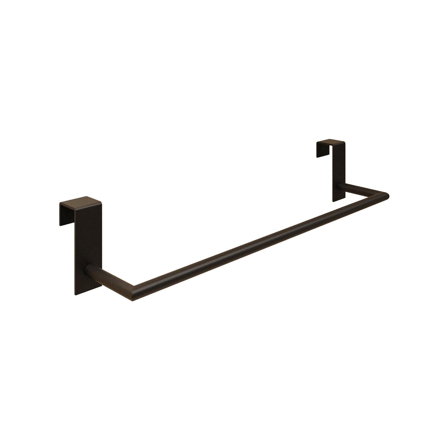 Towel Rail 38cm Over Cabinet Door Black Anti-corrosion Stick Collection