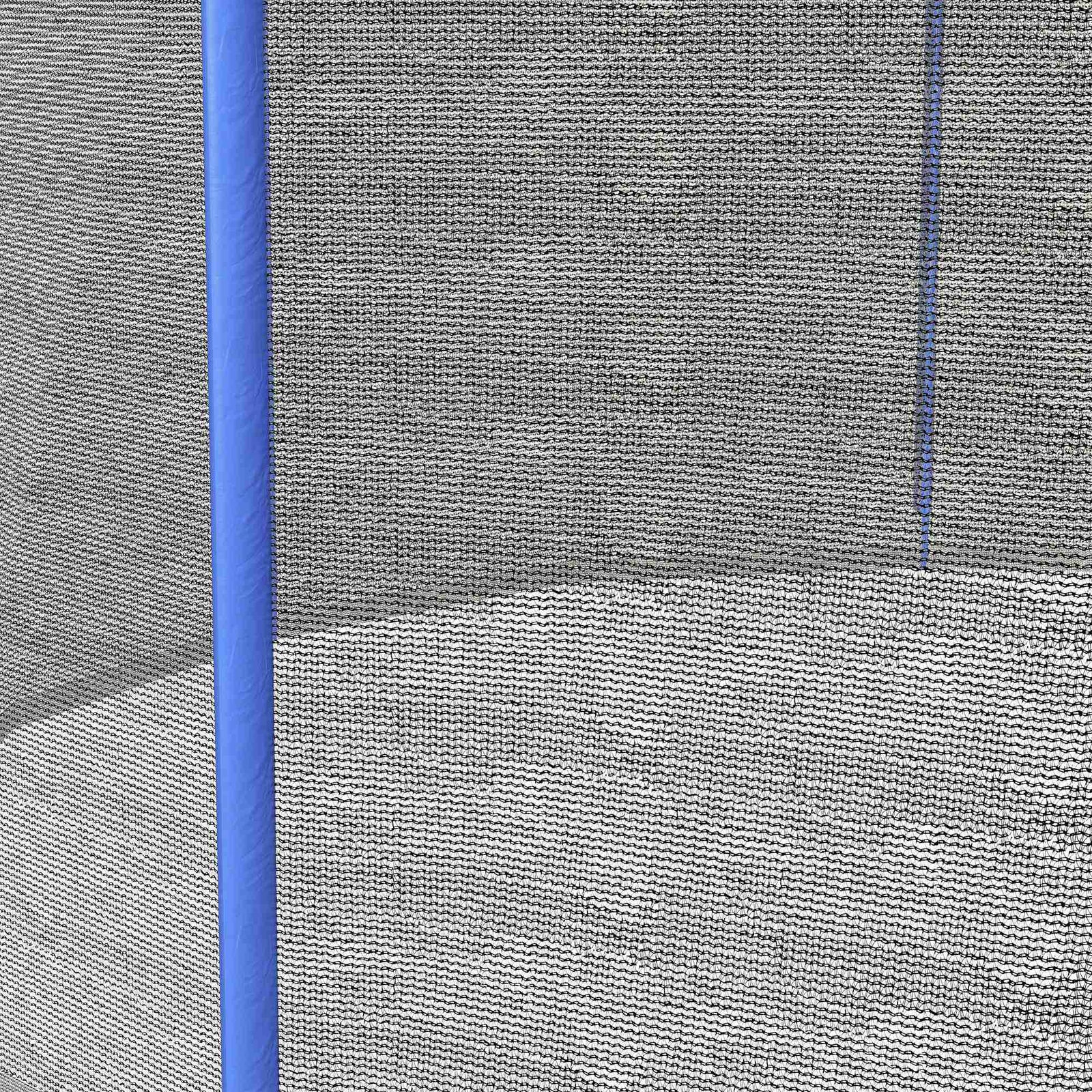 8ft Trampoline Net Replacement Safety Net W/ Zipped Door | Blue