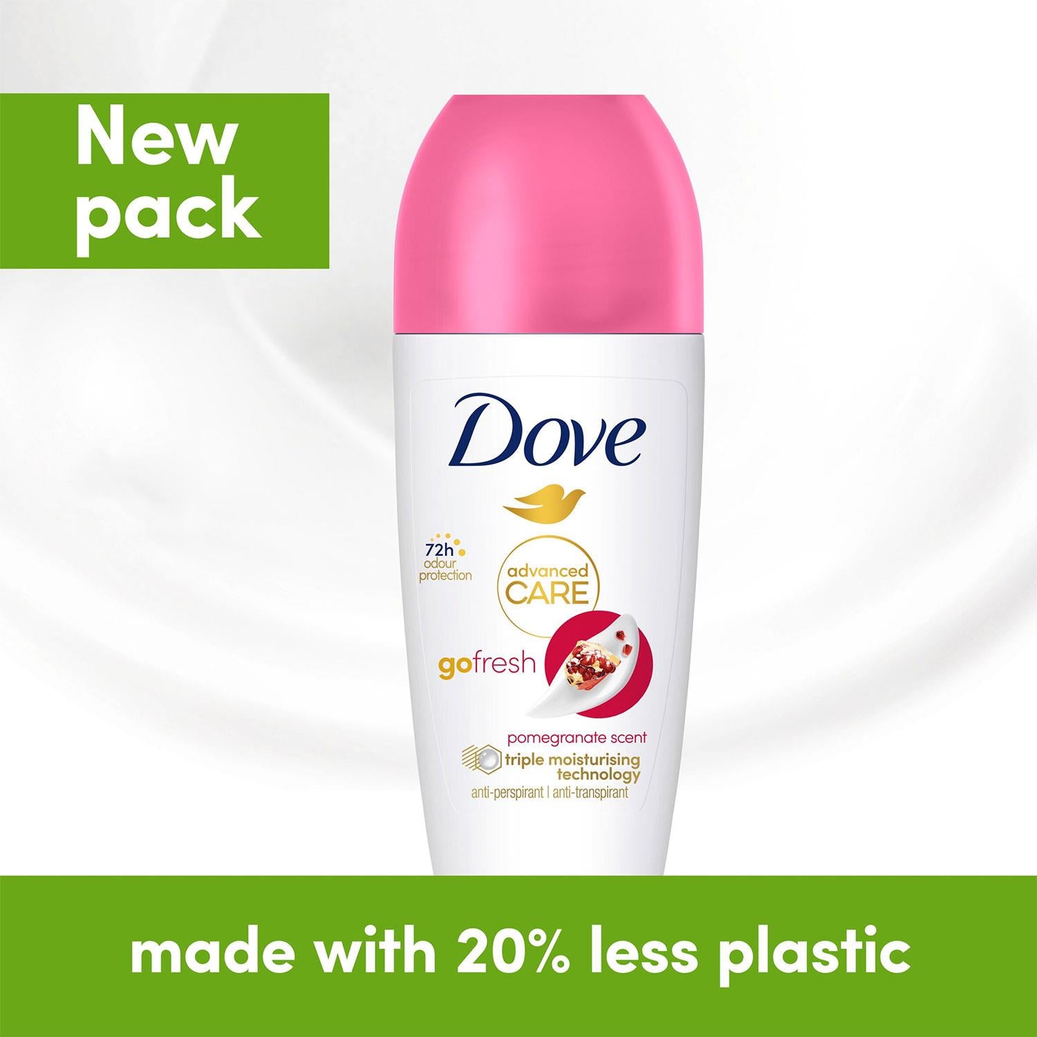 Roll On Go Fresh Pomegranate 72h Lasting Women's Anti-perspirant 50ml, 12pk