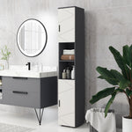 Tall Bathroom Storage Cabinet Slim With Soft Close