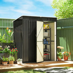 5 X 3 Ft Lean-to Garden Shed, Outdoor Storage Shed | Dark Grey