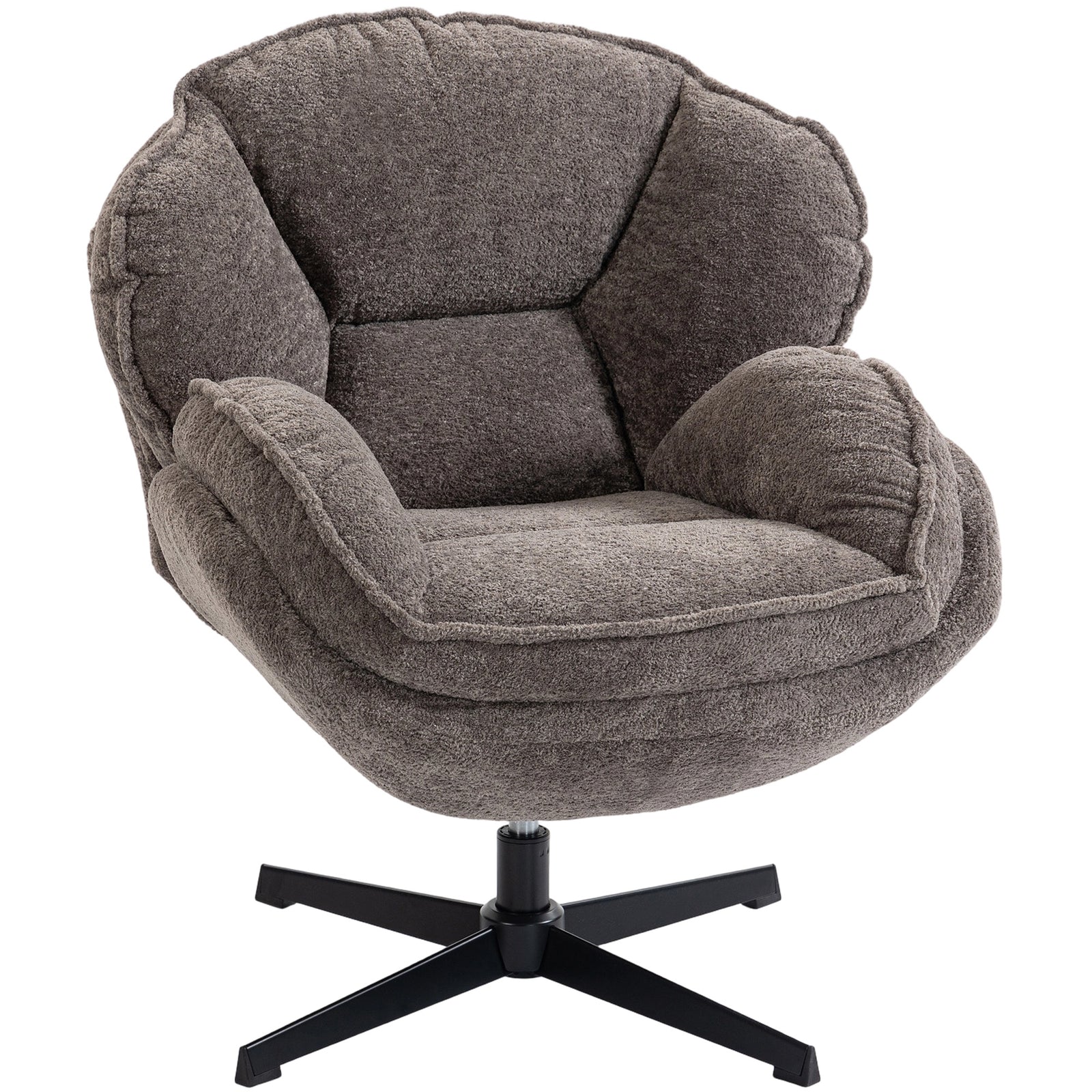 Accent Chair With Swivel For Living Room | Grey