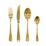 Cutlery Sets Stainless Steel Gold Spoon Fork Simple 24pc Set