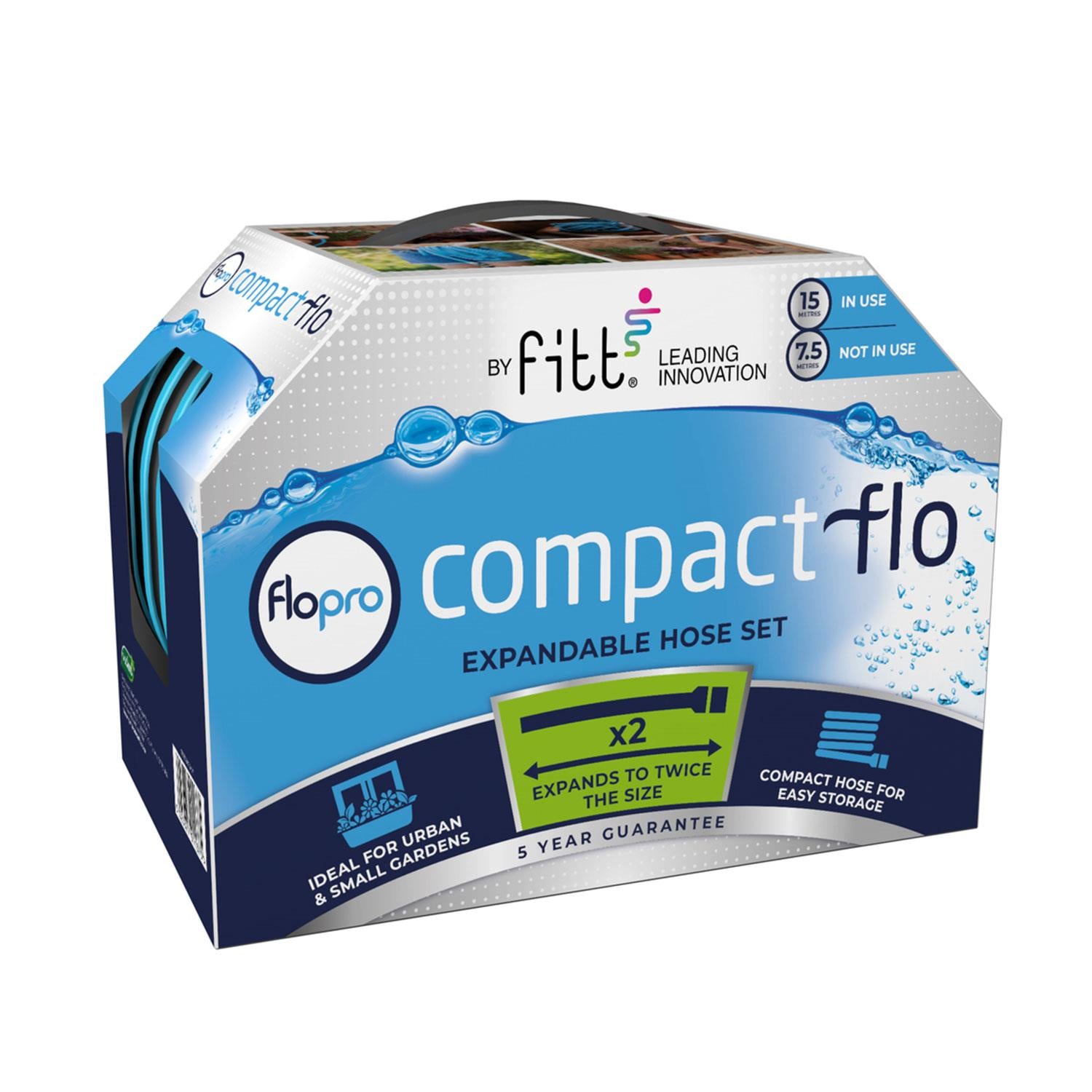Fitt Ikon Expandable Garden Hose Complete Set 15m Blue | Blue