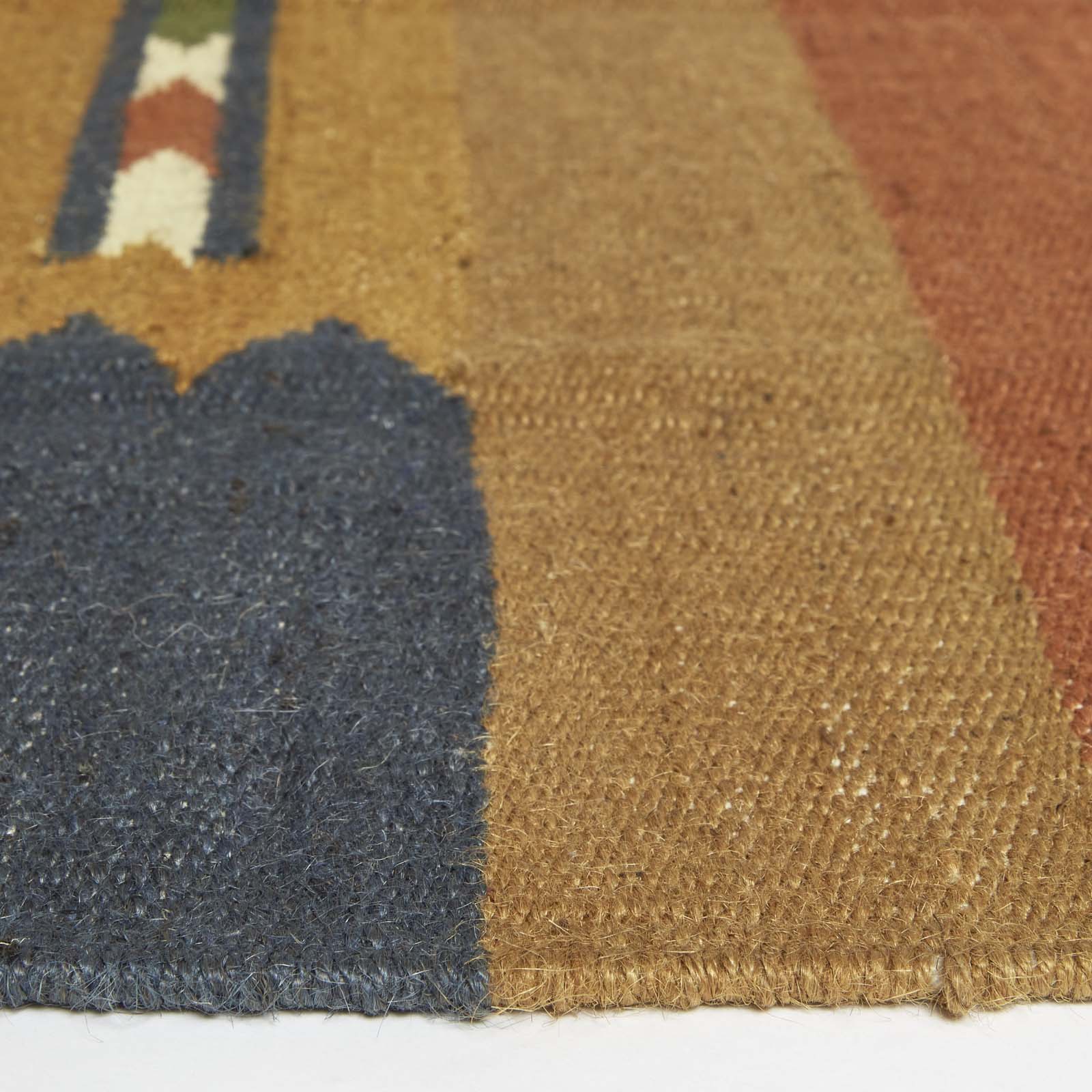 Lundi Kilim  Cotton & Jute Rug | 120cm x 180cm | Orange