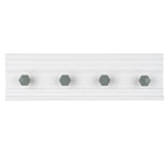 Livivo 4 Hook Wall Mounted Coat Rack With Hexagon Hooks