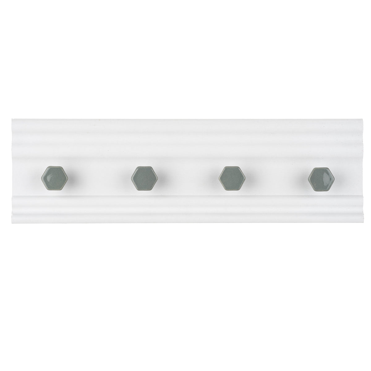 Livivo 4 Hook Wall Mounted Coat Rack With Hexagon Hooks