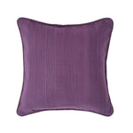Cotton Rajput Ribbed Cushion Cover | 60cm x 60cm | Purple