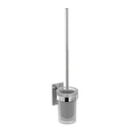 Wall-mounted Toilet Brush, Self-adhesive Silver Compact Stick Collection