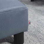 Ottoman Footrest Seat Chair Footstool Microfiber Cloth