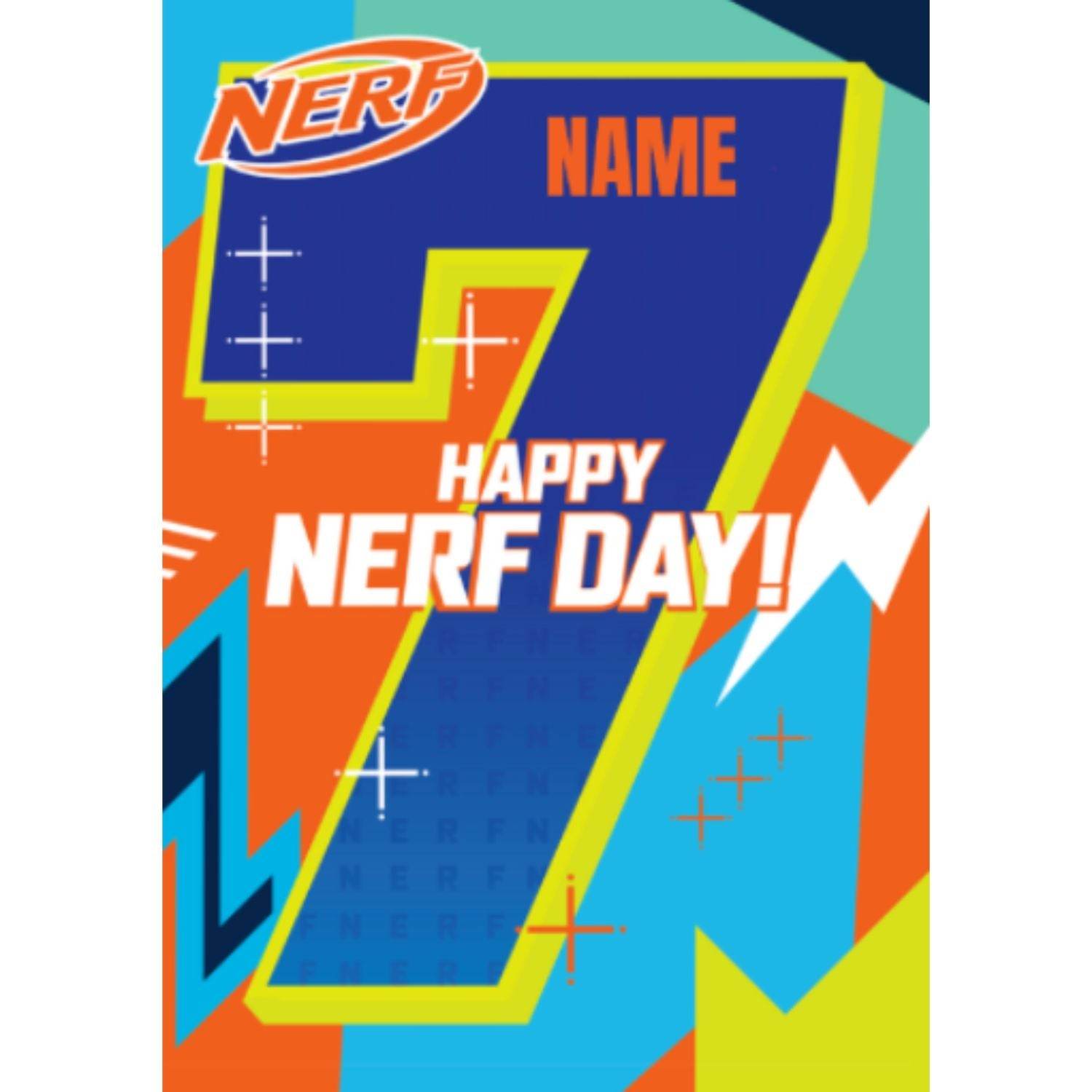 Personalised Age 7 Birthday Card Official Product